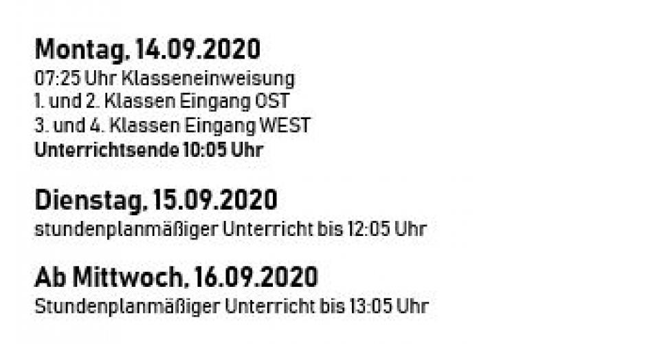 Schulbeginn